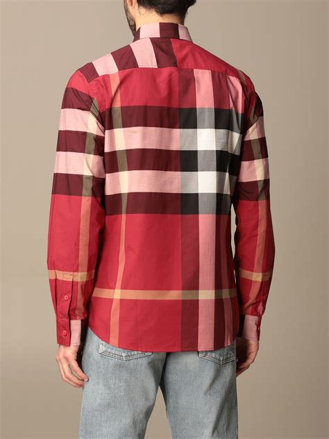 burberry red tartan shirt|burberry in the 90s.